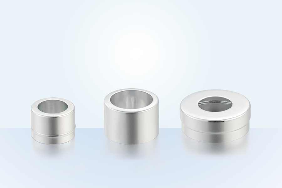 Accesorios de conjunto cosmético cubierta de hombro de aluminio